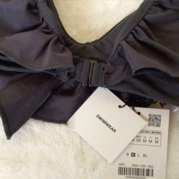 Zara ruffle swim top, Medium, NWTGS - Picture 2 of 6